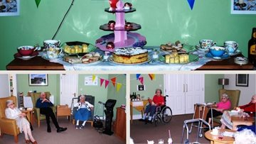 A 1940s tea party at Westbury care home